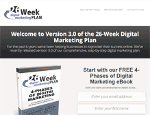 Tablet Screenshot of 26weekplan.com